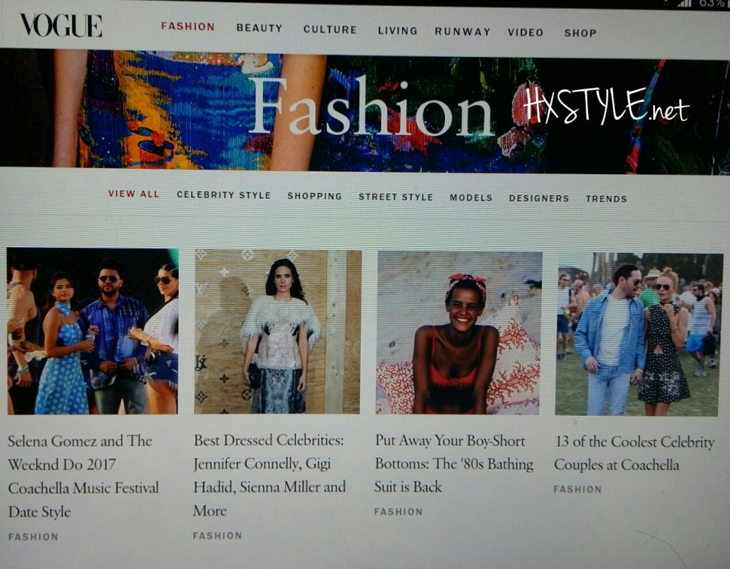 VOGUE NEWS&TRENDS. 1/2 IDEAS, COACHELLA, STREET STYLES, SPRING&SUMMER 19.4.2017