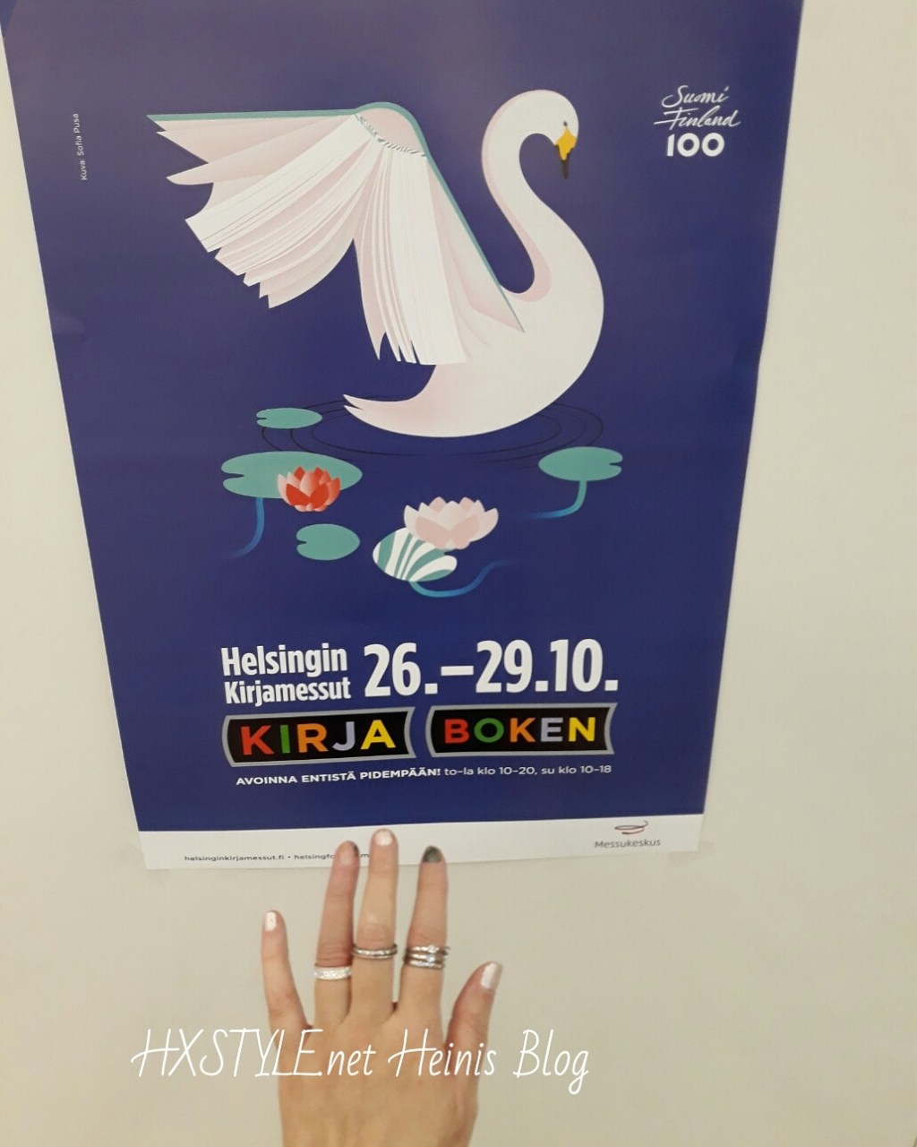 KULTTUURI. HELSINGIN KIRJAMESSUT, KIRJALLISUUS. Kirjat, Luennot, Valokuvaus jne. Messupäivä 27.10. Blogiin 31.10. Ruoka- ja Viinimessut 26. – 29.10.2017 MESSUKESKUS, Helsinki 2/3. HXSTYLE.net HEINIS Suosikki&Elämäntapa