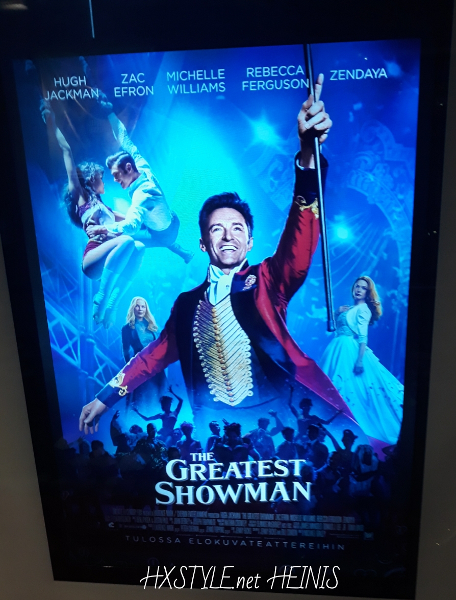 KULTTUURI. ELOKUVAT. ENSI-ILTA 19.1.2018. THE GREAT SHOWMAN – elokuva ARVOSTELU. 3 Ehdokkuutta…1 GOLDEN GLOBE Palkinto, Paras Musiikki Kappale. 12.2. Elämäntapablogi HXS. HXSTYLE.net HEINIS Suosikki