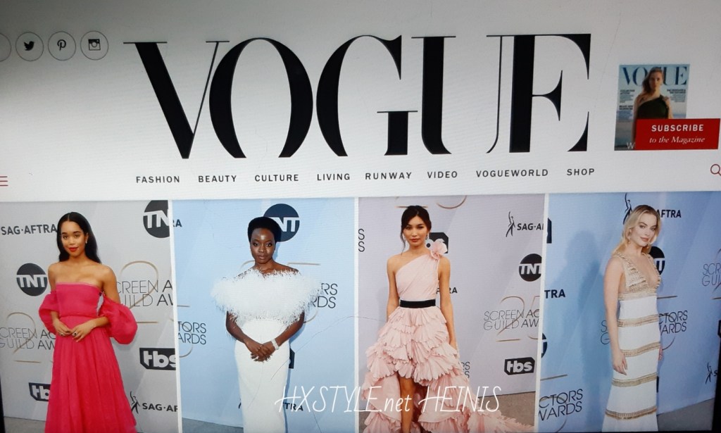 VOGUE NEWS&TRENDS…BEST BEAUTY, DRESSED, Best SAG Celebrate Looks….30.1.2019 Lifestyle&Favourite. HXSTYLE.net&nbsp;HEINIS