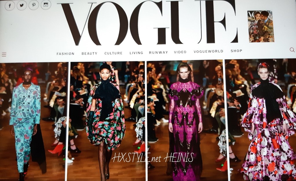 VOGUE NEWS&TRENDS. USA. New York Fashion Week TOP10 Shows FALL 2019, DESIG, Anna Wintour&Videos, Best Dressed, Photos, Desig, CHANEL/Karl Lagerfield 1933 -2019 … 19.2.2019 Favourite&Lifestyle.  HXS. HXSTYLE.net&nbsp;HEINIS