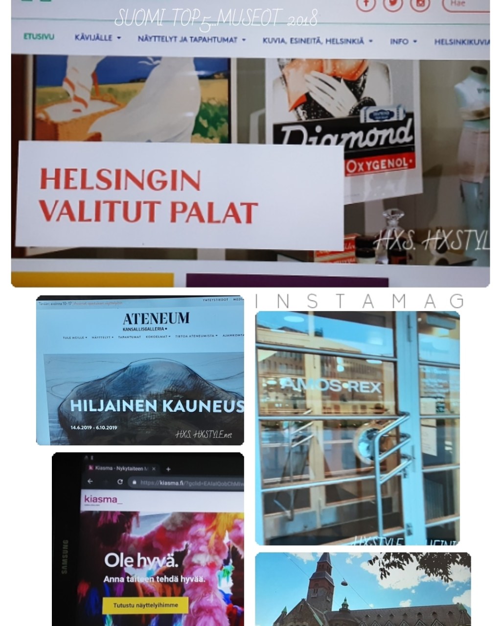 KULTTUURI. MUSEOT&NÄYTTELYT…ART NEWS. NYKYTAIDE, KLASSIKOT. Suomi, Helsinki. UUTISET KESÄ 2019… 1/2 SUOSITUT MUSEOT TOP 5, TOP10  Helsingin Kaupunginmuseo/Suosituin, Amos  Rex, ATENEUM …..17.6.2019 SUOSITTU yli 62 krt. Omat Suosikit. Lifestyle/Elämäntapablogi HXS.&nbsp;HXSTYLE.net