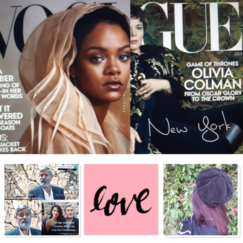 VOGUE NEWS&TRENDS. USA, New York 2019 COVER September Olivia Colman …NEW November RIHANNA Photos, Info&New Album&Book, Videos, Vogue World, Famous People, Best Dressed…  16.10.2019. Populart 36 Times. Lifestyle&Fashionblog HXS.&nbsp;HXSTYLE.net