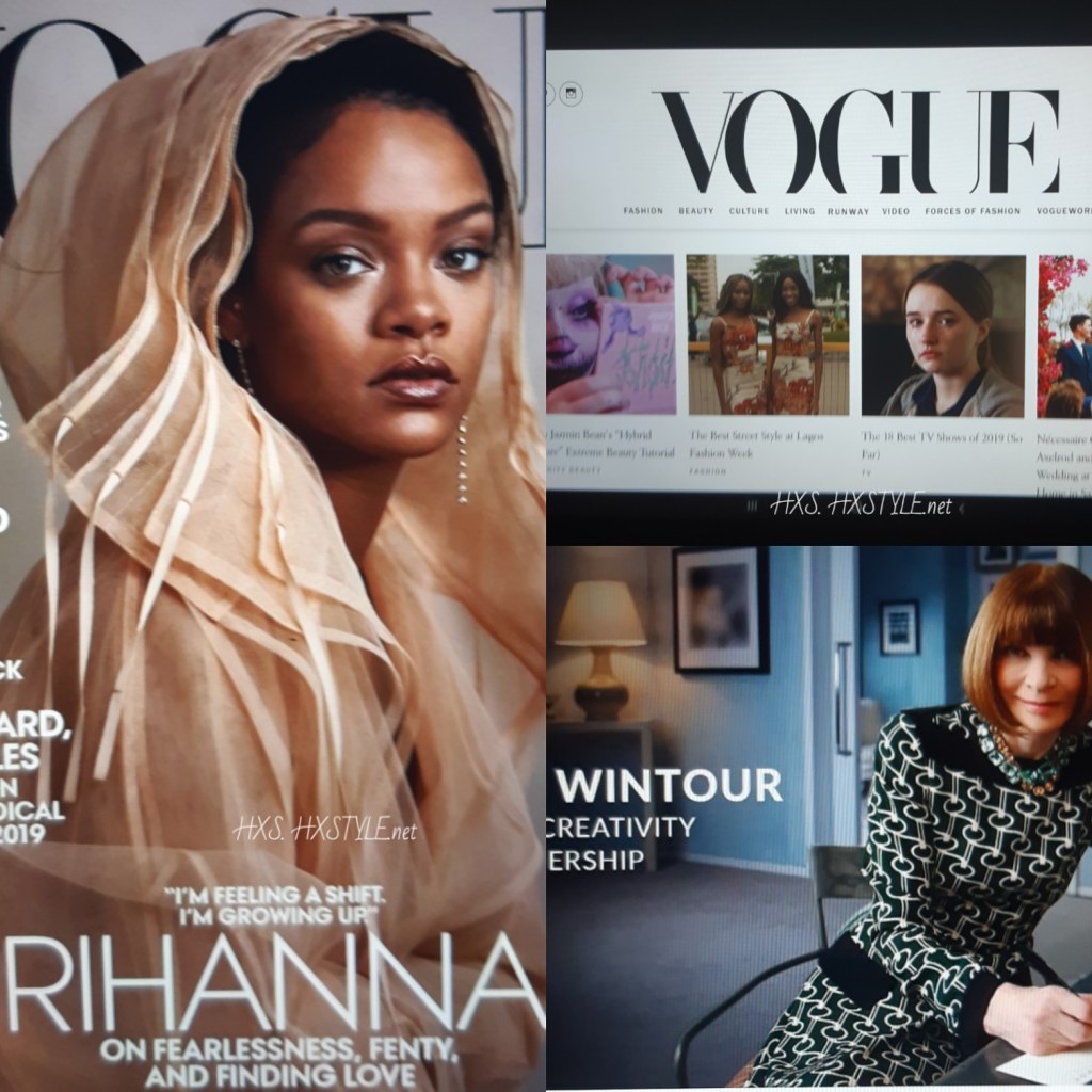 VOGUE NEWS&TRENDS. USA, New York  October Cover RIHANNA. FASHION. CULTURE. Famous People, Evening Design Dress2, Accessories: Belts, Halloween Costumes…30.10.2019 Favourite over 35 times. Fashionblog&Lifestyle HXS.&nbsp;HXSTYLE.net