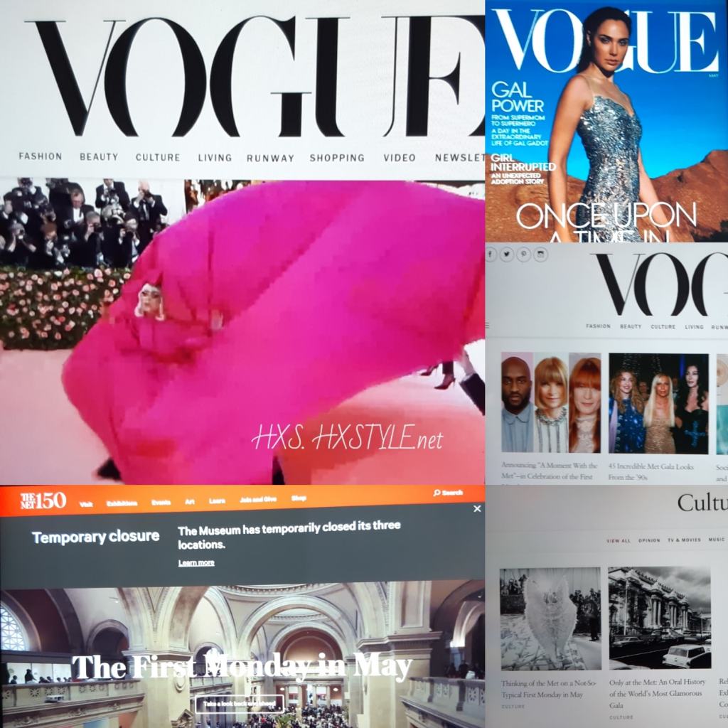 VOGUE NEWS&TRENDS. USA New York/NY. FASHION. BEAUTY. CULTURE. …MET GALA History&Photos, Videos…FAMOUS PEOPLE, Couple&Family. COVERS May&June.  6.5.2020 Favourite 110…56 times. Fashionblog&Lifestyle HXS.&nbsp;HXSTYLE.net