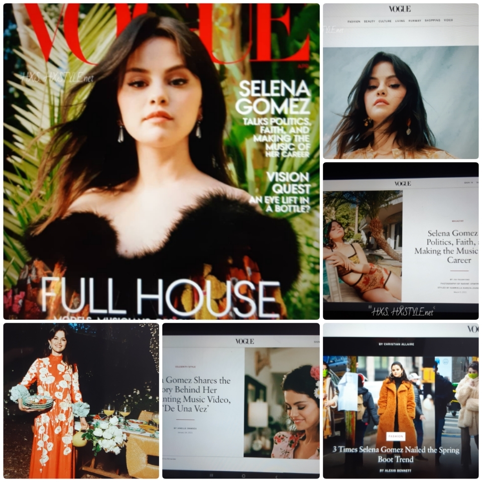 VOGUE NEWS&TRENDS. USA, New York. NEW Cover April 2021 SELENA GOMEZ Photos&info. FASHION. Beauty. CULTURE…STREET STYLES SPRING, Music&Beauty Videos…FAVOURITE 226…90+127 Likes  15.3.2021. FASHIONBLOG&Lifestyle HXS. HXSTYLE.net.