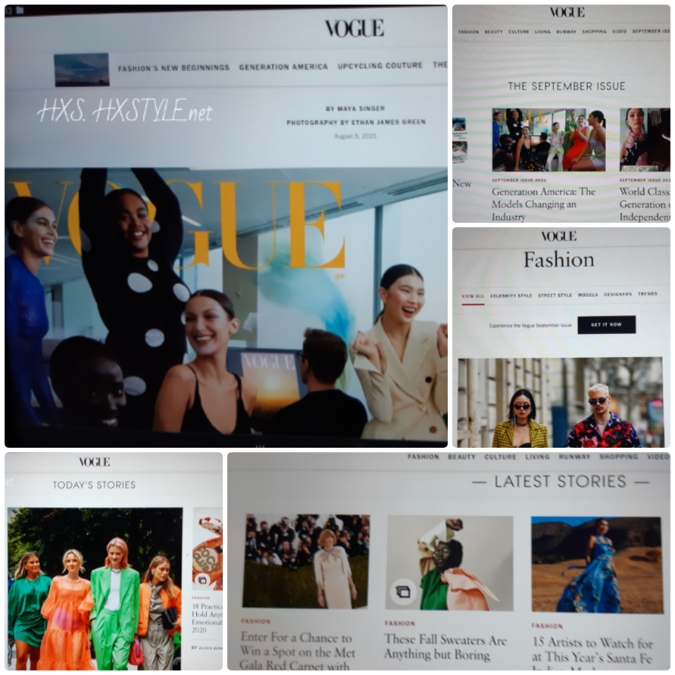 VOGUE NEWS&TRENDS. USA, New York… NEW Cover SEPTEMPER 2021 Generation America: Model Changing Industry photos&info…FASHION. BEAUTY….CULTURE NEWS. World Famous Peoples. 19.8.2021. FAVOURITE 70 +112 Likes. Fashionblog&Lifestyle HXS.&nbsp;HXSTYLE.net