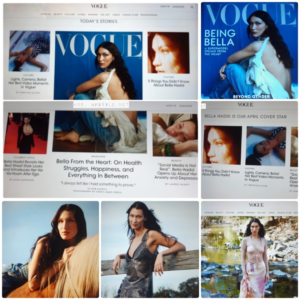 VOGUE NEWS&TRENDS. USA, New York. New APRIL 2022 Cover BELLA HADID Photos&Info…FASHION. BEAUTY…New Video. World Famous People&Family. 22.3.2022. FAVORITE 57 Likes. FASHIONBLOG&Lifestyle HXS. HXSTYLE&nbsp;Heini.