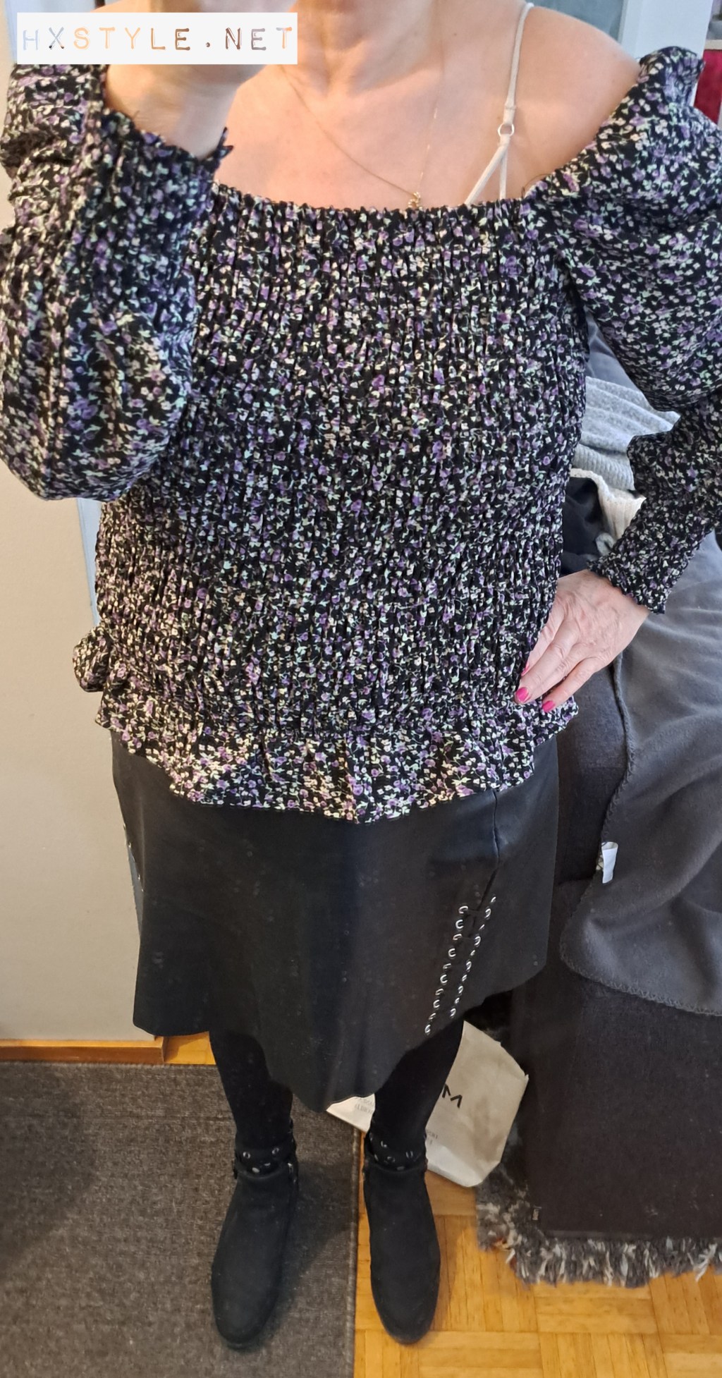 FASHIONBLOG HXSTYLE.net EASTER/PÄÄSIÄINEN 2024…CELEBRATE STYLE: Flower Shirt&Top, Leather Skirt Mini… Pantyhose&Ankelsocks, Ankle Boots, Wedge Base. BEAUTY: too Long Hair &Pretty Pink Nails. Healthy Problems.  1. -2.4.2024. SPRING is Coming April&May …LOVELY.VOGUE Daily…