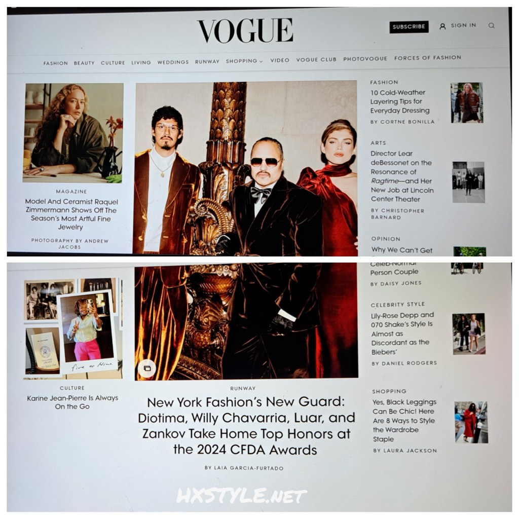 VOGUE NEWS&TRENDS. USA, New York. FASHION. CFDA Awards 2024 FASHION. BEAUTY. Trendy Lip Closs Nails. NEW VOGUE VIDEOS. World Famous People&Luxury Design. FAVOURITE 89…40+49 Likes. 30.10.2024. My SOME&Internet Friends Victoria B&Anna W …VOGUE, Thankful. FASHIONBLOG HXSTYLE.net&nbsp;Heini