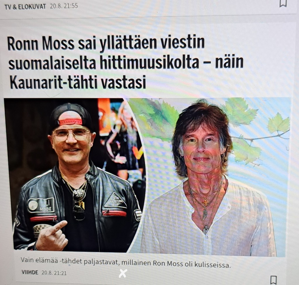 KULTTUURI. MUSIIKKI. Suomalainen eli Kotimainen. TV Nelonen ja Ruutu…                           VAIN ELÄMÄÄ, KAUSI 15. Jaksot 1 – 16/16.                      UUSI Artikkeli 2/2,  Jaksot 8 -16.                                        LIVE Bändi Leri Leskinen. ARTISTIT 2024, Musiikki, SINGLET/HITIT&Musiikki Videot. UUTUUS KUNNIAVIERAAT Suomalaiset Klassikko ARTISTIT: Katri Helena 5.10. ja …HECTOR 1.11.2024… ISKELMÄ Finlandia 2024 MARISKA.  OMAT SUOSIKIT Klassikot&Uudemmat.                                           SUOSITTU 55…30+25 Tykkäystä. 17 – 18.11.2024. LIFESTYLEBLOG HXSTYLE.net&nbsp;Heini