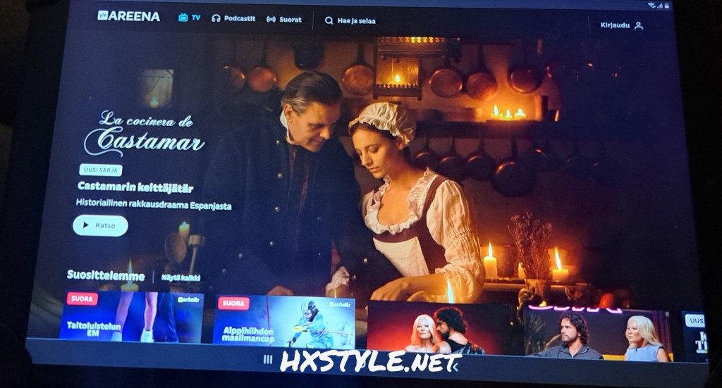 YLE TV1, TV2 ja AREENA. MTV3 ja TV Nelonen. KULTTUURI, MUSIIKKI, URHEILU. NEWS/UUTTA… Ideat&Vinkit. Omat SUOSIKIT. SUOSITTU 70 …45+25 Tykkäystä. 7.1.2026. LIFESTYLEBLOG HXSTYLE.net Heini