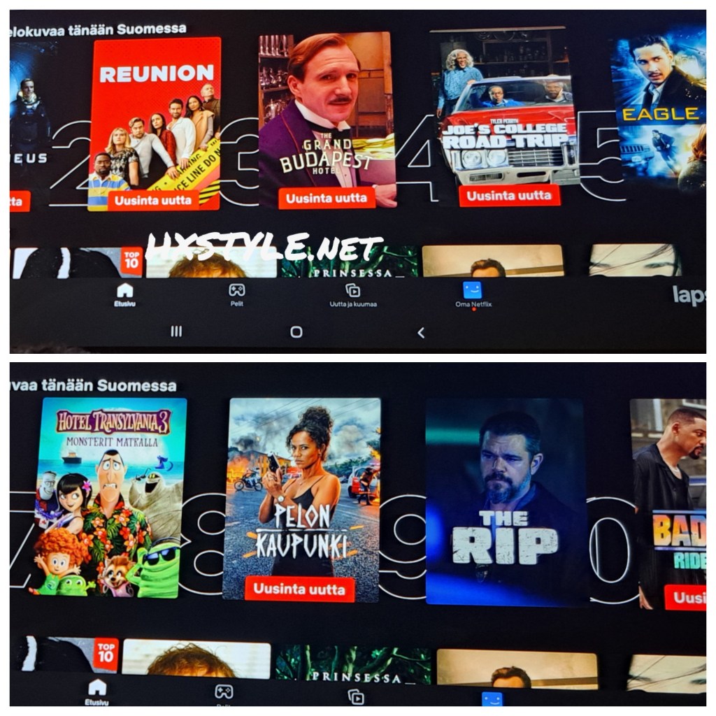 KULTTUURI/CULTURE. ELOKUVAT/MOVIES NEWS…Cinemas FAVOURITES&Screen Play NETFLIX TOP10…Whatt to Do Winter Holiday&Free Time. ENJOY MOVIES, TV&NETFLIX…NEWS CINEMAS. FAVOURITE 110… 54… 42+56…47 Likes. …18.Tammikuuta/Febrerary 2026. Endless Bad Luck U1, SORRY&We2 Need Private Contact…                                                 My FAVOURITES&GENRES…LIFESTYLEBLOG HXSTYLE.net Heini