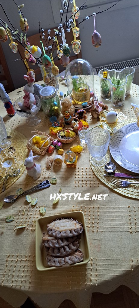 RUOKA/MENU PÄÄSIÄINEN 2026. 1/2 PÄÄRUOKA: Suomalaista LIHAA; SISÄFILE PAISTI ja PIHVIT, Kuoritut ja Keitetyt Perunat ja PerunaMuussi, Kerma Kastike. Omat RESEPTIT. Porkkana RAASTE ja Uuni Kasvikset.  2. MENUA, RUOKAA. PÖYDÄN KATTAUS. ..U are A1, My Sporty Man. HUOM. RUAN Valmistelut vievät Aikaa… Herkullista ja Ihanaa PÄÄSIÄISTÄ KAIKILLE, 4 pv. SUOSITTU…  +70, 184…111… 76, Aamu 38 +73…60 Tykkäystä. 1.4.2026. LIFESTYLEBLOG HXSTYLE.net Heini