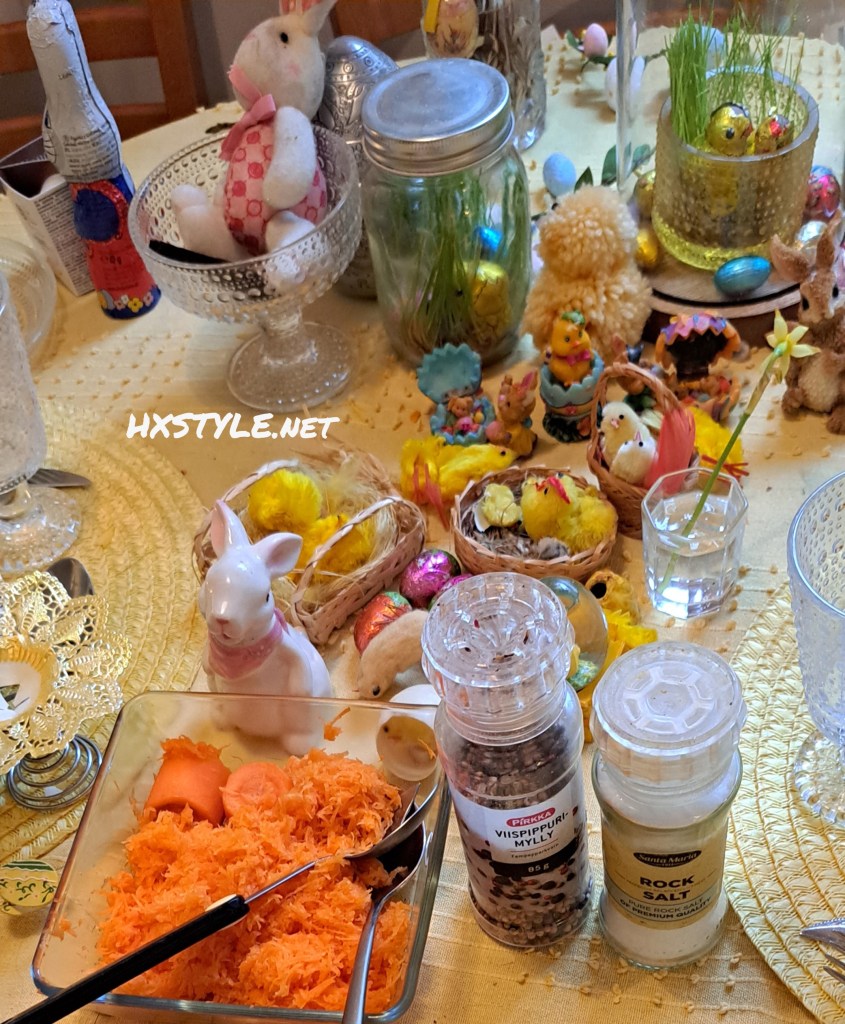 RUOKA/MENU PÄÄSIÄINEN 2026. 1/2 PÄÄRUOKA: Suomalaista LIHAA; SISÄFILE PAISTI ja PIHVIT, Kuoritut ja Keitetyt Perunat ja PerunaMuussi, Kerma Kastike. Omat RESEPTIT. Porkkana RAASTE ja Uuni Kasvikset.  2. MENUA, RUOKAA. PÖYDÄN KATTAUS. ..U are A1, My Sporty Man. HUOM. RUAN Valmistelut vievät Aikaa… Herkullista ja Ihanaa PÄÄSIÄISTÄ KAIKILLE, 4 pv. SUOSITTU 184…111… 76, Aamu 38 +73…60 Tykkäystä. 1.4.2026. LIFESTYLEBLOG HXSTYLE.net Heini